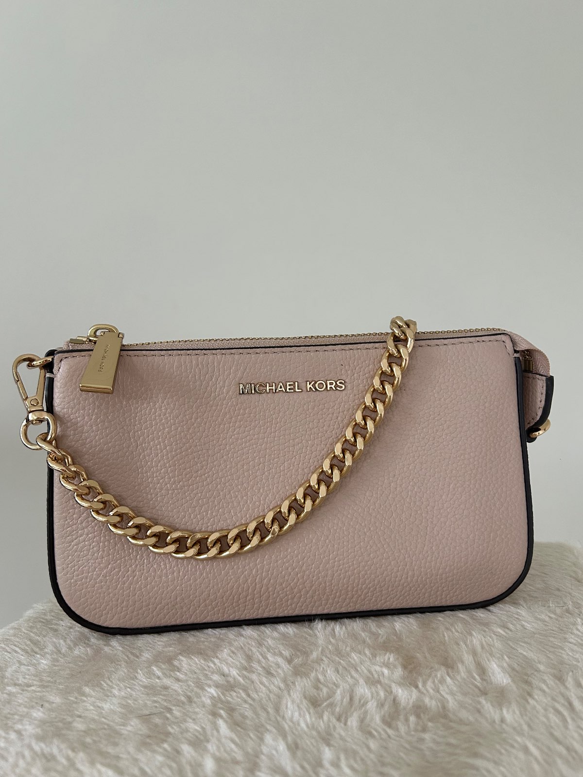 Michael Kors — Pochette Bandoulière Michaël Kors Cuir Grainé Rose Poudré — photo 2