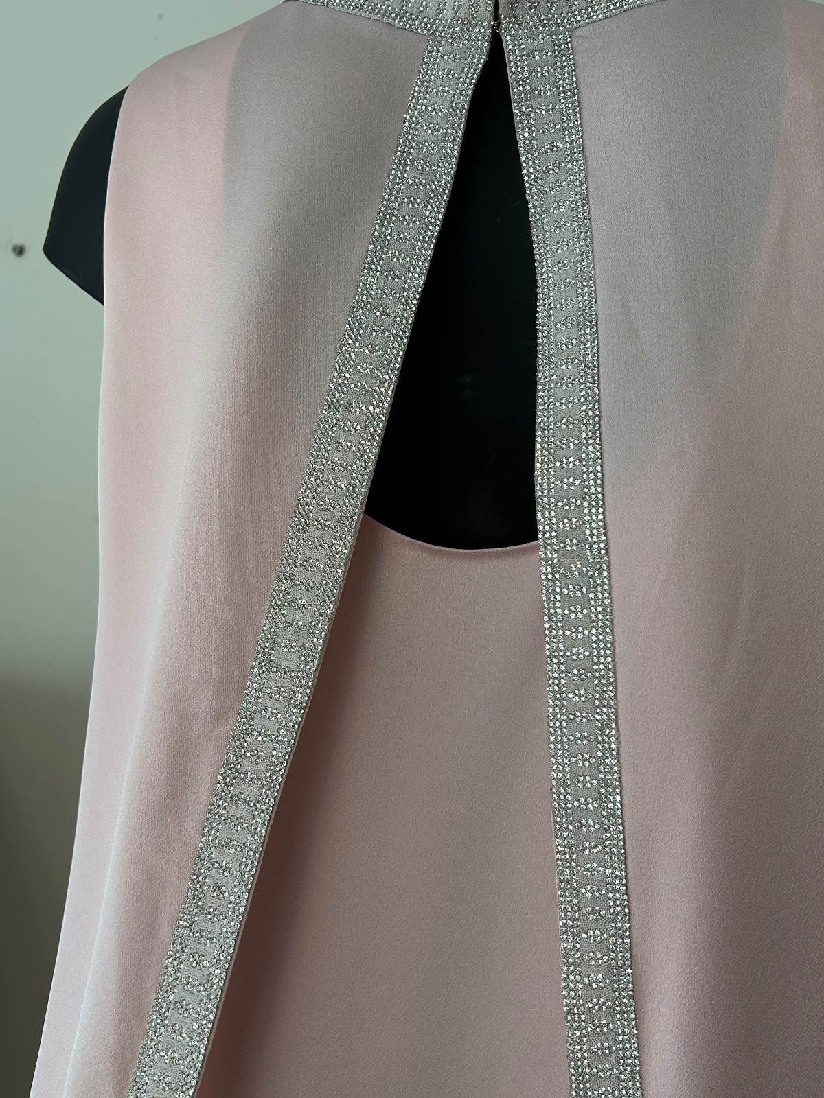 F&P — Robe style blouse satinée rose poudré F&P neuve — photo 6