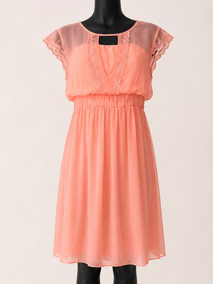 Naf Naf — Robe NAF NAF corail bustier & mousseline — photo 1