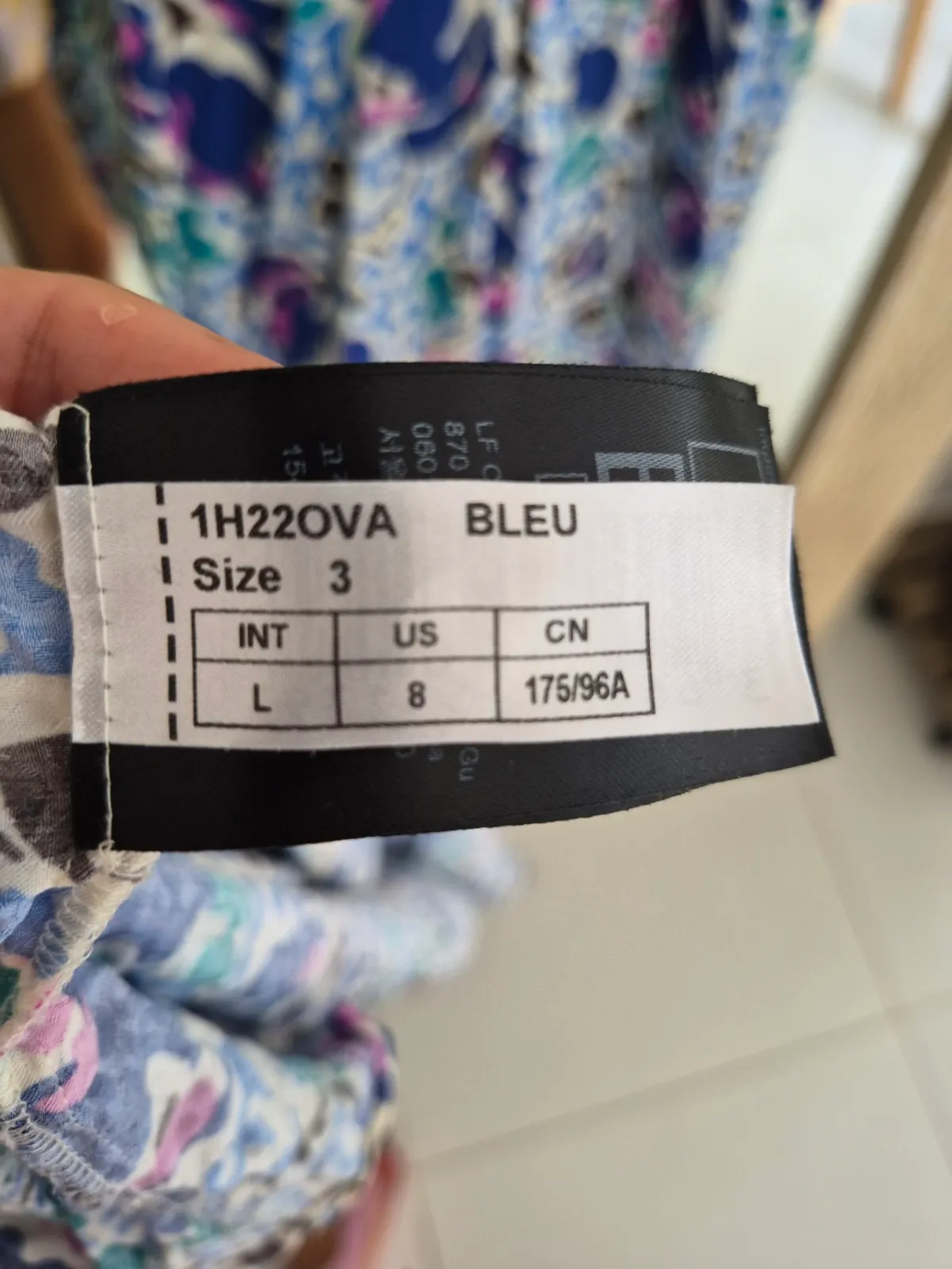 Ba&sh — Robe ba&sh longue fleurie bleu dos nu T3 (L) — photo 6