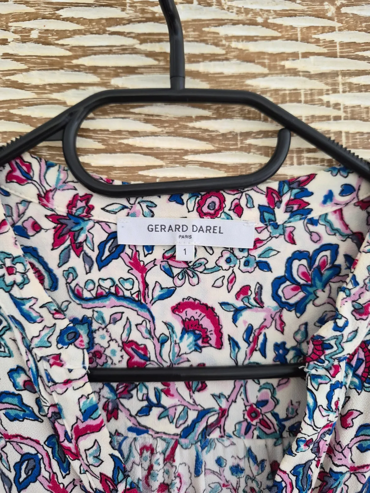 Gérard Darel — Robe Gérard Darel longue fleurie liberty manches longues T1 (S) — photo 2