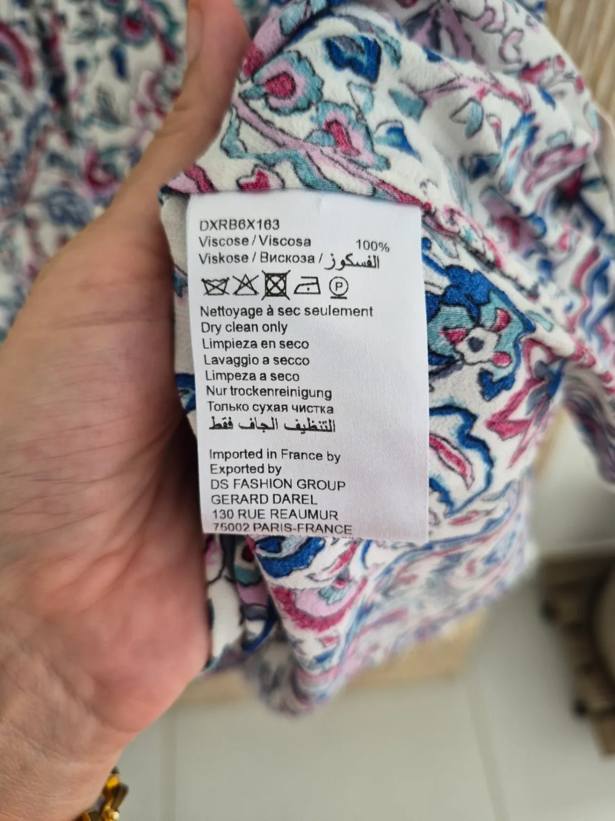 Gérard Darel — Robe Gérard Darel longue fleurie liberty manches longues T1 (S) — photo 3