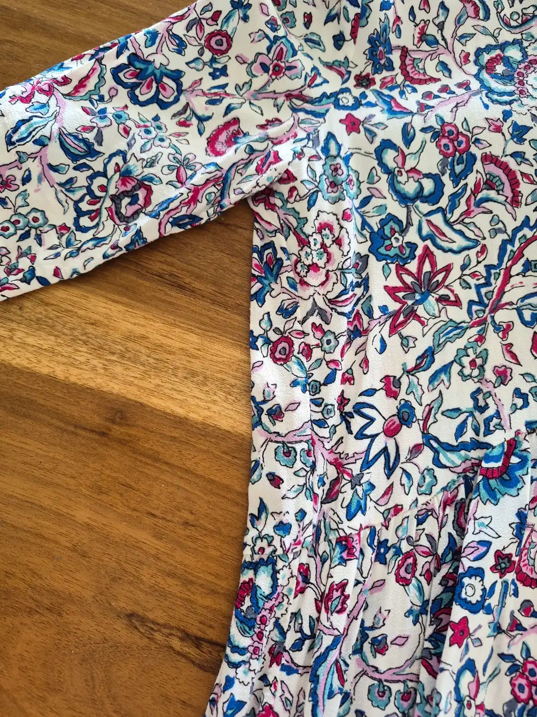 Gérard Darel — Robe Gérard Darel longue fleurie liberty manches longues T1 (S) — photo 6
