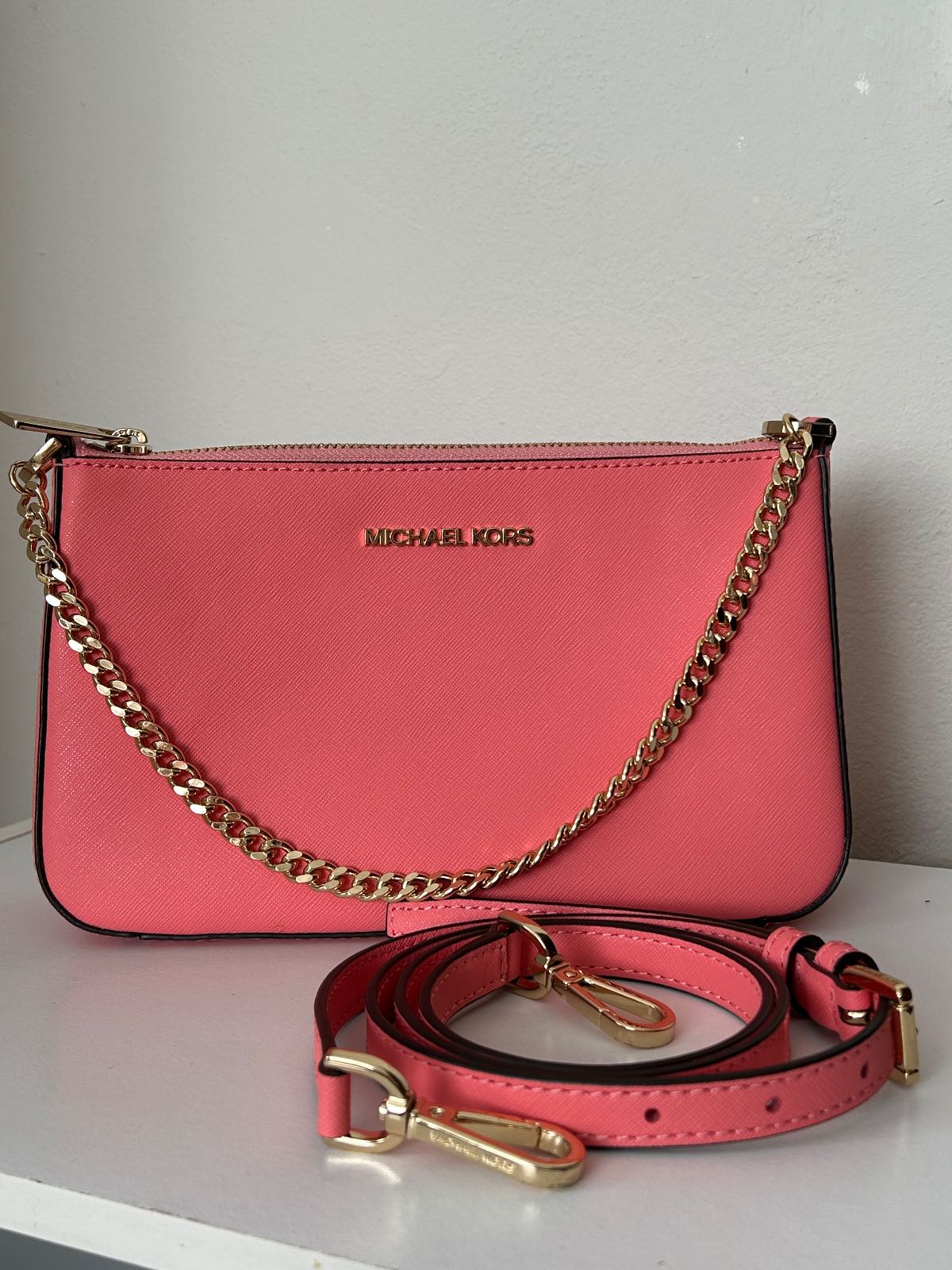 Michael Kors pochette chaine jet set avec bandoulière — Pochette — photo 1