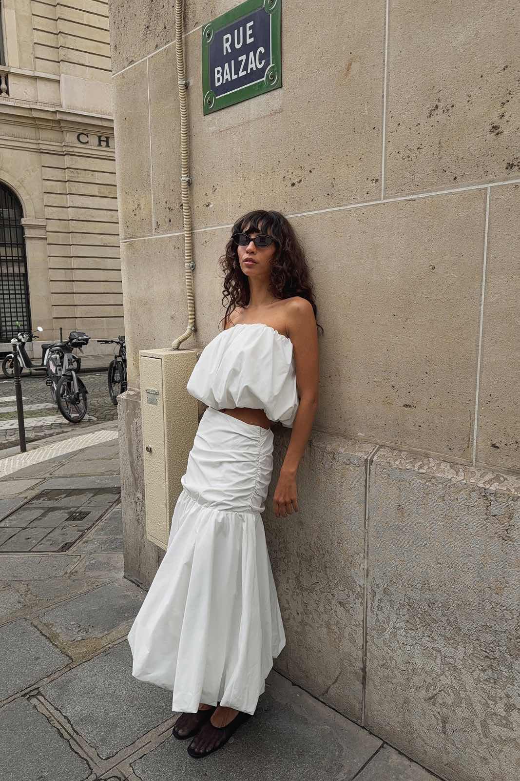 NA-KD — Ensemble 2 pièces NA-KD blanc - bustier & jupe sirène — photo 4