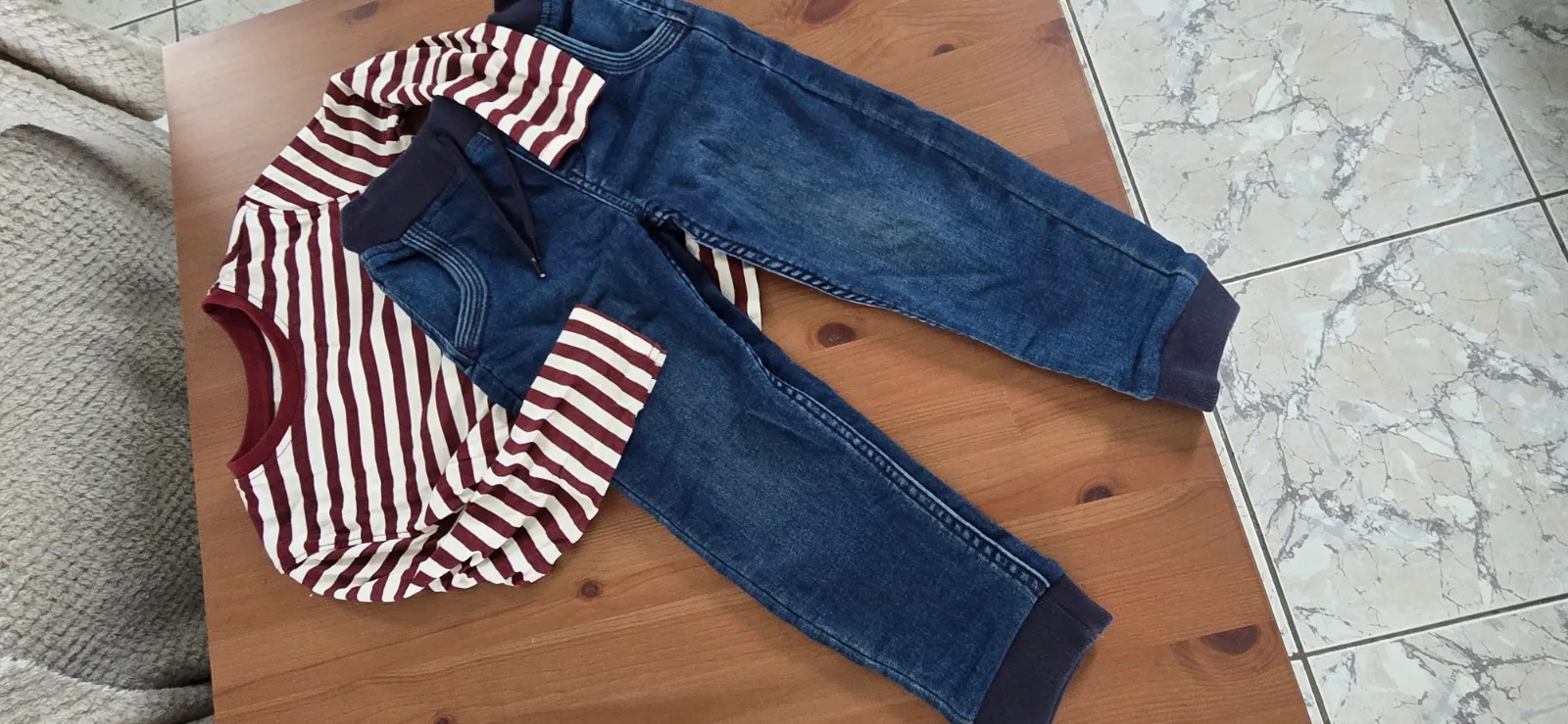 Okaidi — Teeshirt ml et jeans jogger 4ans Garçon — photo 9