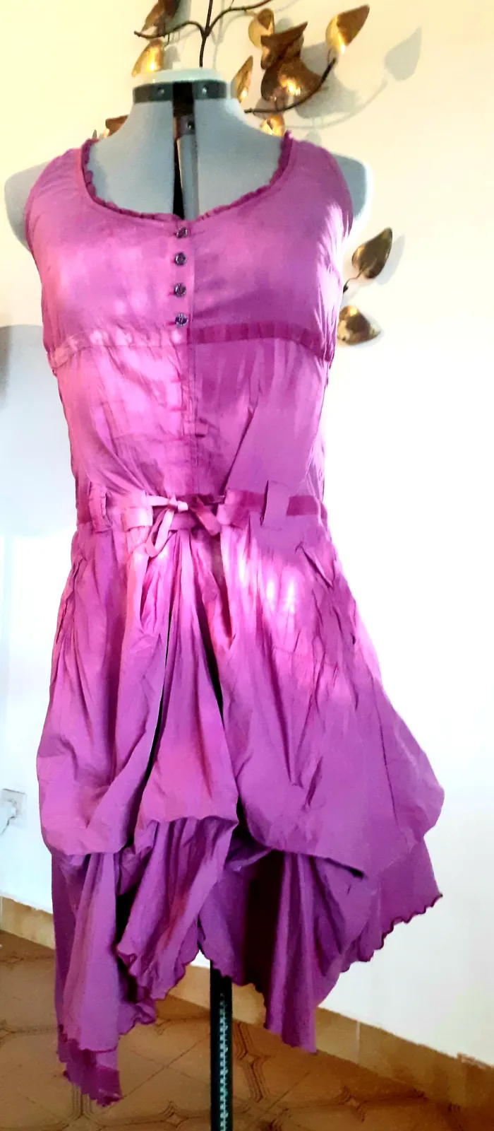 INDIES — Robe mi-longue rose — photo 1