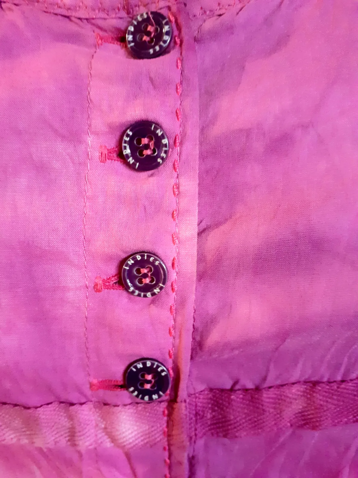 INDIES — Robe mi-longue rose — photo 3