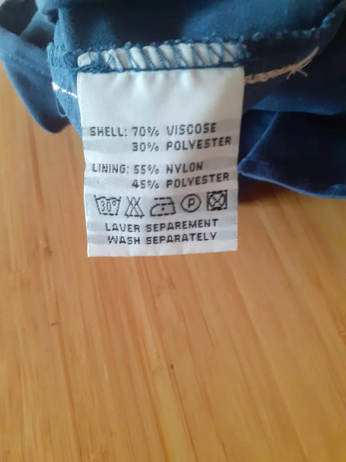 Enjoy — Robe longue bleue et blanche — photo 6