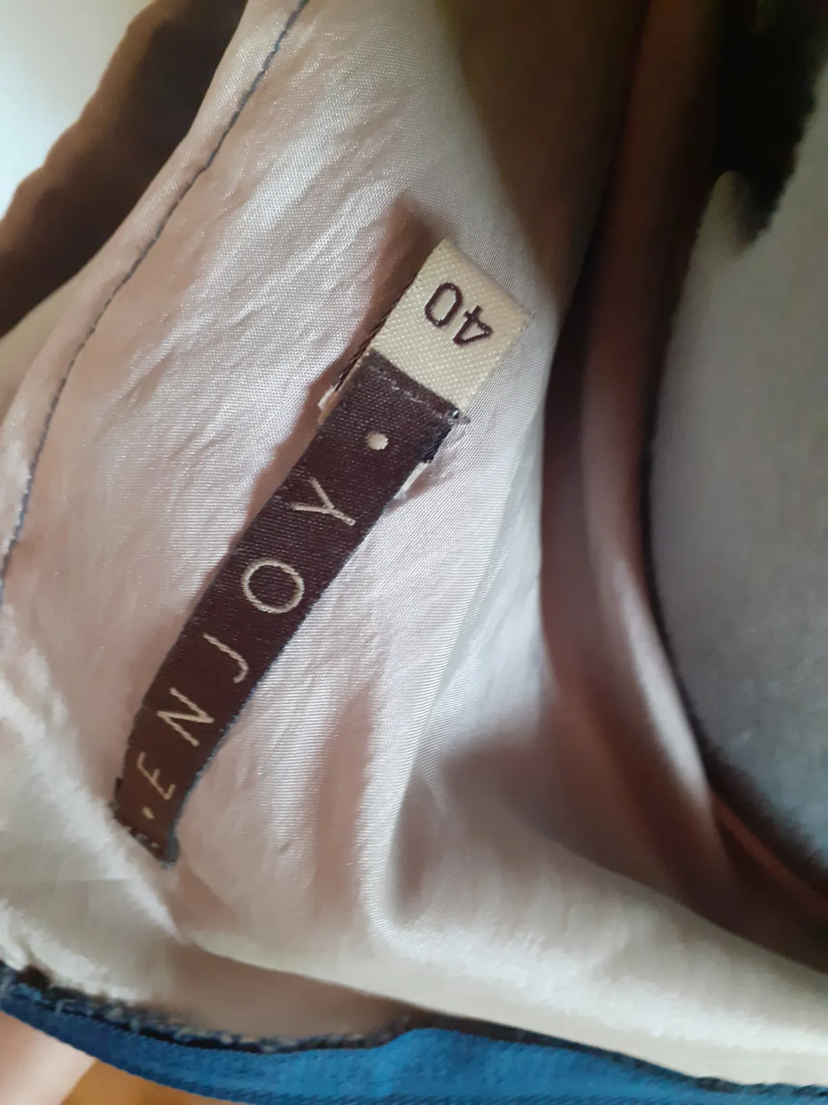Enjoy — Robe longue bleue et blanche — photo 5