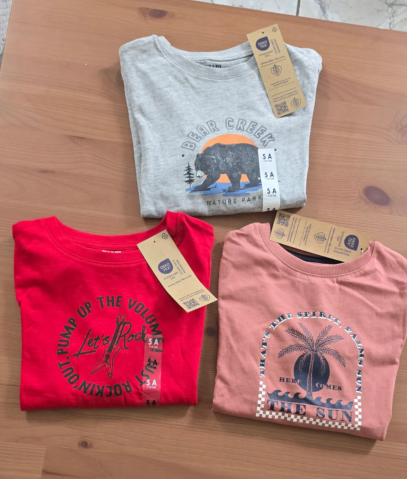 Kiabi — Neufs non portés teeshirts Ml 5ans garçon — photo 1