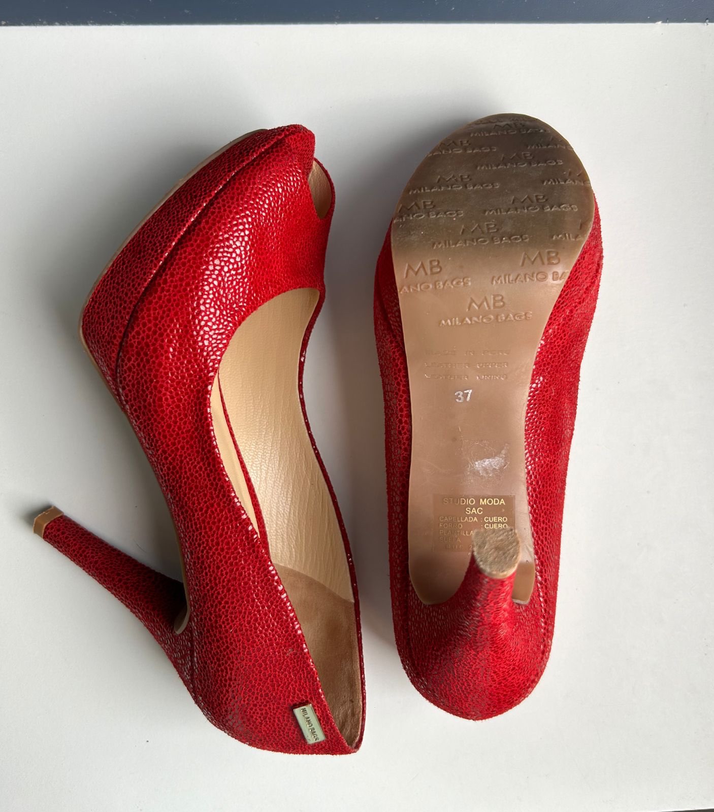 Milano Bags — Escarpins Milano Bags rouges — photo 5