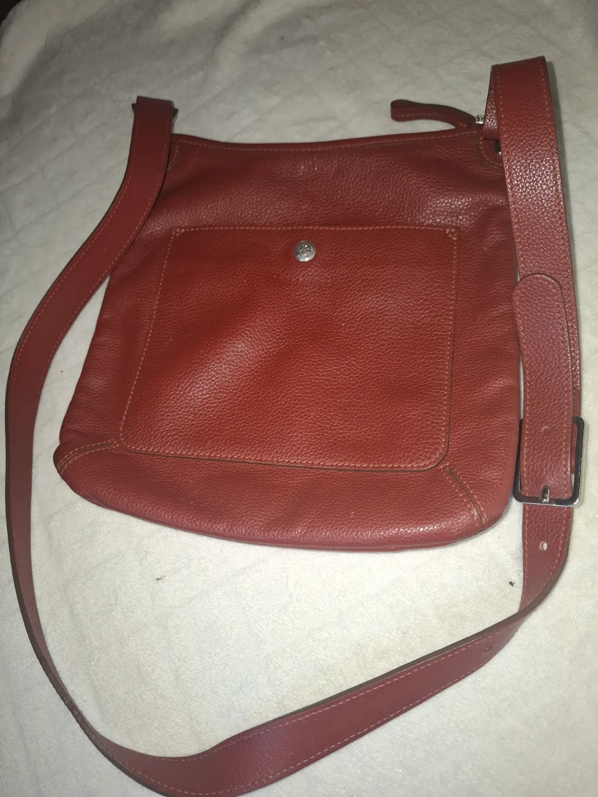 Longchamp — Sac longchamp couleur marron brique — photo 1