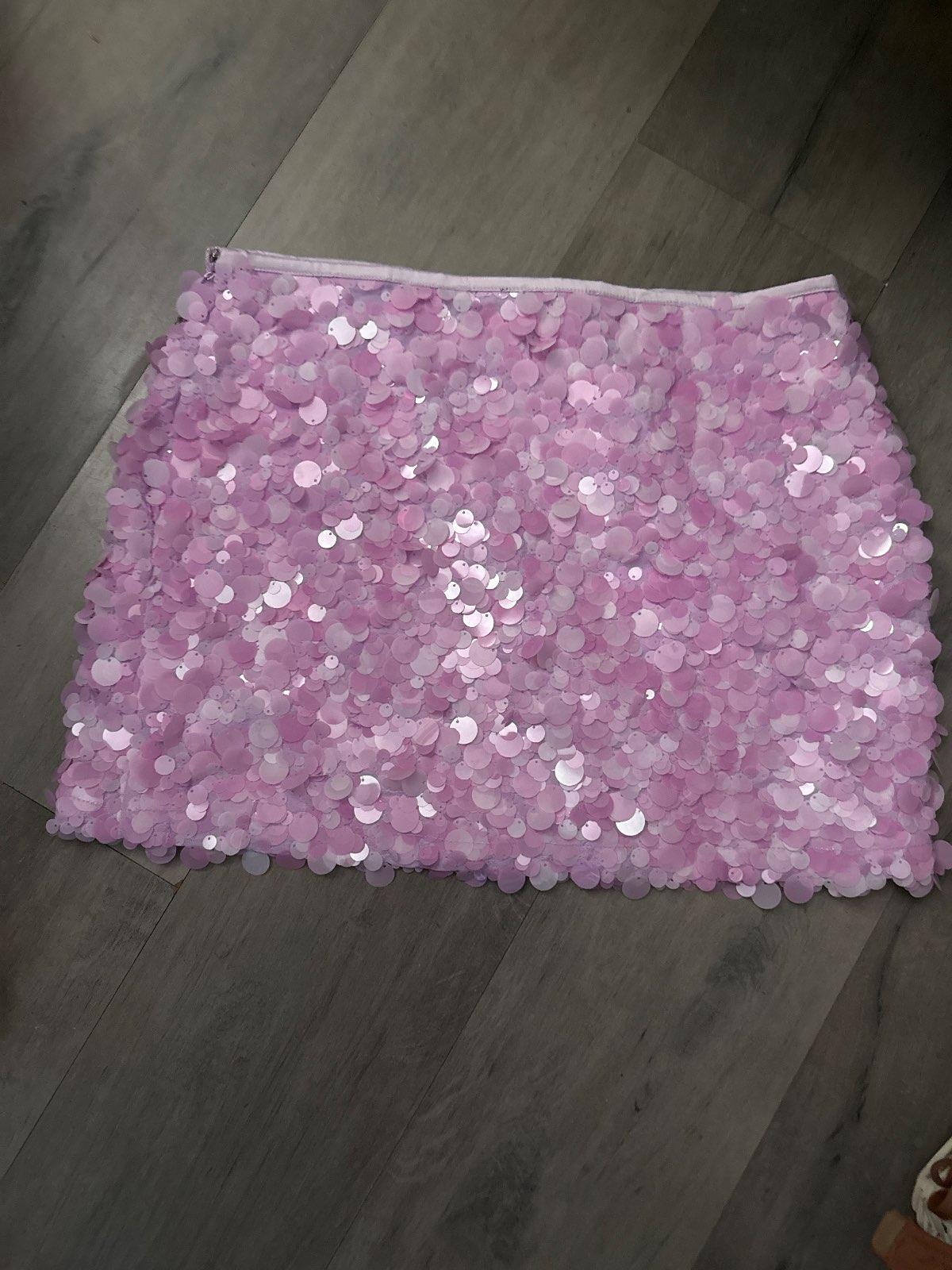 Zara — Jupe sequins roses — photo 3