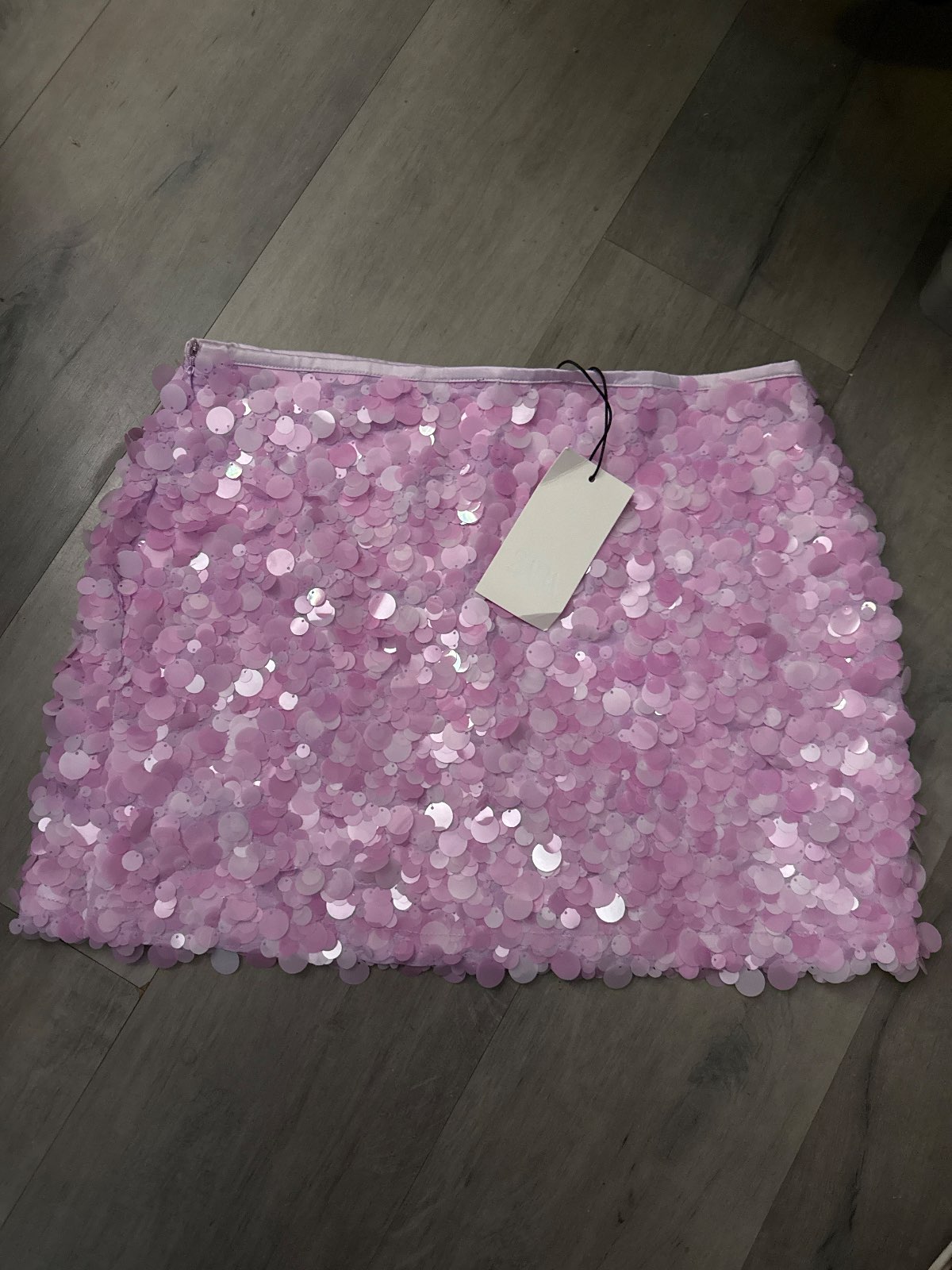 Zara — Jupe sequins roses — photo 4