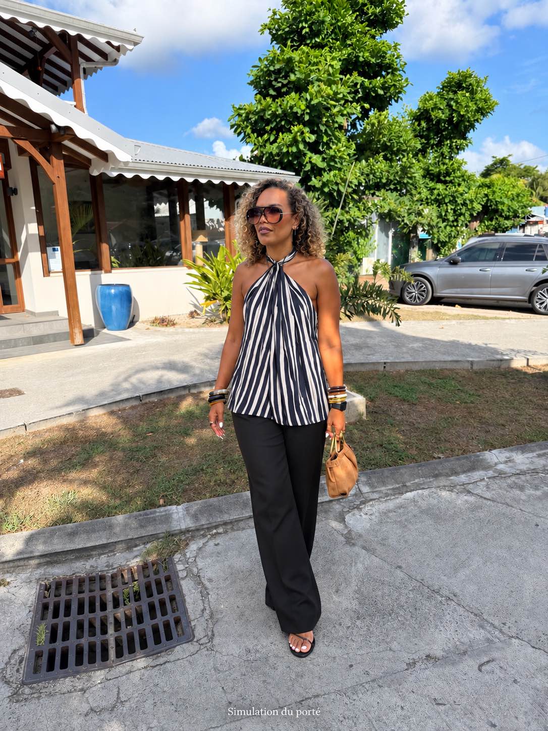 Zara — Top dos nu en voile — photo 1