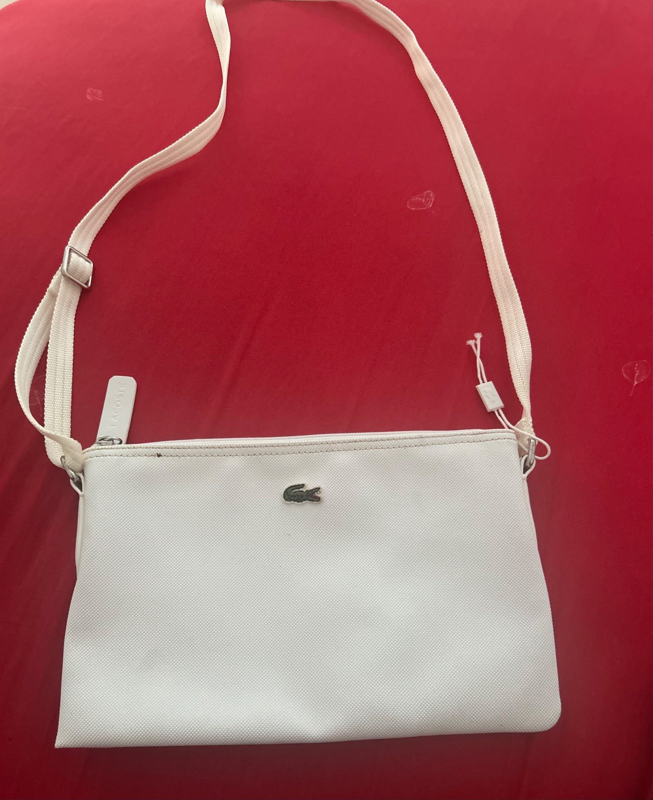 Lacoste — Sac bandoulière blanc Lacoste — photo 1