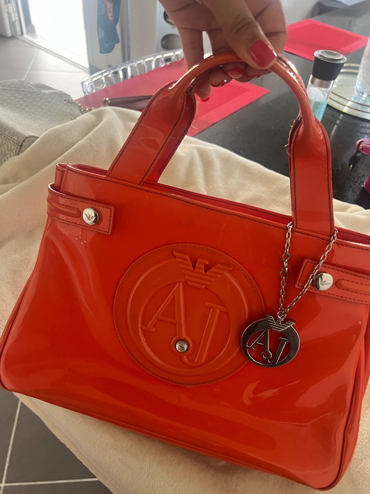 Armani Exchange (A|X) — Sac armani orange — photo 2